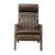 Emint Top Grain Leather Accent Chair