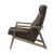 Emint Top Grain Leather Accent Chair