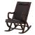 Triton Leatherette/Wood Rocking Chair