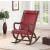 Triton Leatherette/Wood Rocking Chair