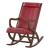 Triton Leatherette/Wood Rocking Chair