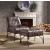 Sarahi Top Grain Leather Accent Chair & Ottoman Set