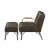 Sarahi Top Grain Leather Accent Chair & Ottoman Set
