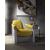 Brancaster 59624 Top Grain Leather/Aluminum Accent Chair