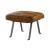 Bison Top Grain Leather Accent Ottoman