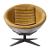 Brancaster 59664 Top Grain Leather/Aluminum Accent Chair