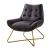 Dhalsim Top Grain Leather Accent Chair