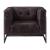 Sagat Top Grain Leather/Rustic Oak Accent Chair