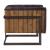 Sagat Top Grain Leather/Rustic Oak Accent Chair