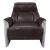 Brancaster 59715 Vintage Top Grain Leather/Aluminum Accent Chair