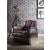 Brancaster 59716 Vintage Top Grain Leather/Aluminum Accent Chair