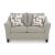 Willarae Transitional Loveseat | Taupe Upholstery