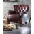Brancaster 59830 Top Grain Leather/Aluminum Accent Chair