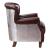 Brancaster 59830 Top Grain Leather/Aluminum Accent Chair