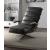 Ekin Top Grain Leather Swivel Accent Chair