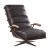 Ekin Top Grain Leather Swivel Accent Chair