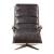 Ekin Top Grain Leather Swivel Accent Chair