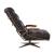 Ekin Top Grain Leather Swivel Accent Chair