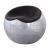 Brancaster Top Grain Leather/Aluminum Ottoman