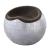 Brancaster Top Grain Leather/Aluminum Ottoman