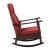 Raina Leatherette/Wood Rocking Chair, Composition 1
