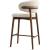 Oleandro Fabric/Wood Customizable Counter Stool