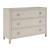 Riven Wood/Fabric/Leather Dresser w/3 Drawers