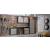 Fortress 30-inch Floating Textured Metal Garage Cabinet w/Adjustable Shelves