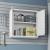 Fortress 30-inch Floating Textured Metal Garage Cabinet w/Adjustable Shelves