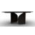 Twins Metal/Ceramic Oval Dining Table