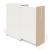 Boxi Office Lockable Storage Tower w/1 Shelf, 2 Metal Shelves & 2 Small Drawers, Left Hand