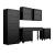 Fortress Customizable Textured Metal Garage Saving Space Metal Storage Set