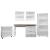 Fortress Customizable Textured Metal Garage Saving Space Metal Storage Set