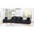Cyrus Top Grain Leather/PVC Home Theater Upholstered Recliner