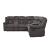 Rylan Fabric L-Shaped Reclining Sectional Sofa