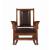 Ida Leatherette/Wood Rocking Chair