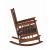 Ida Leatherette/Wood Rocking Chair