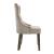 Gabrian Fabric/Wood Tufted Dining Chair