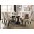 Gerardo Marble/Wood Trestle Dining Set