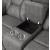 Higgins Pillow Top Arm Faux Suede Motion Loveseat with Console