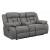 Higgins Pillow Top Arm Faux Suede Motion Loveseat with Console