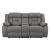 Higgins Pillow Top Arm Faux Suede Motion Loveseat with Console