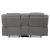 Higgins Pillow Top Arm Faux Suede Motion Loveseat with Console