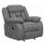Higgins Overstuffed Faux Suede Glider Recliner