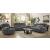 Higgins Overstuffed Faux Suede Glider Recliner