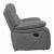 Higgins Overstuffed Faux Suede Glider Recliner