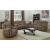 Higgins Pillow Top Arm Faux Suede Motion Loveseat with Console