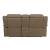 Higgins Pillow Top Arm Faux Suede Motion Loveseat with Console