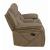 Higgins Pillow Top Arm Faux Suede Motion Loveseat with Console