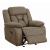 Higgins Overstuffed Faux Suede Glider Recliner
